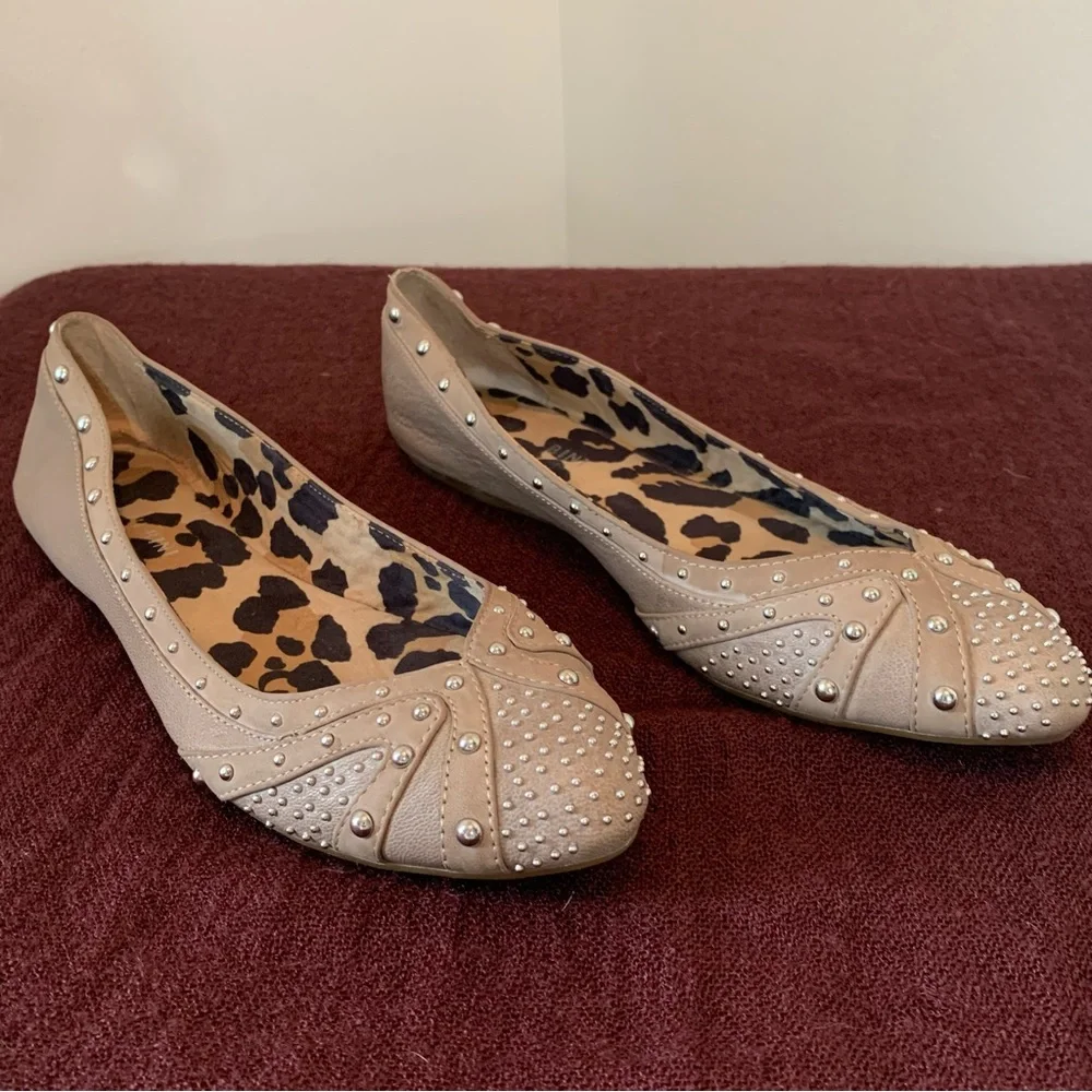 Gianni Bini Studded Ballet Flats - Picture 2 of 10